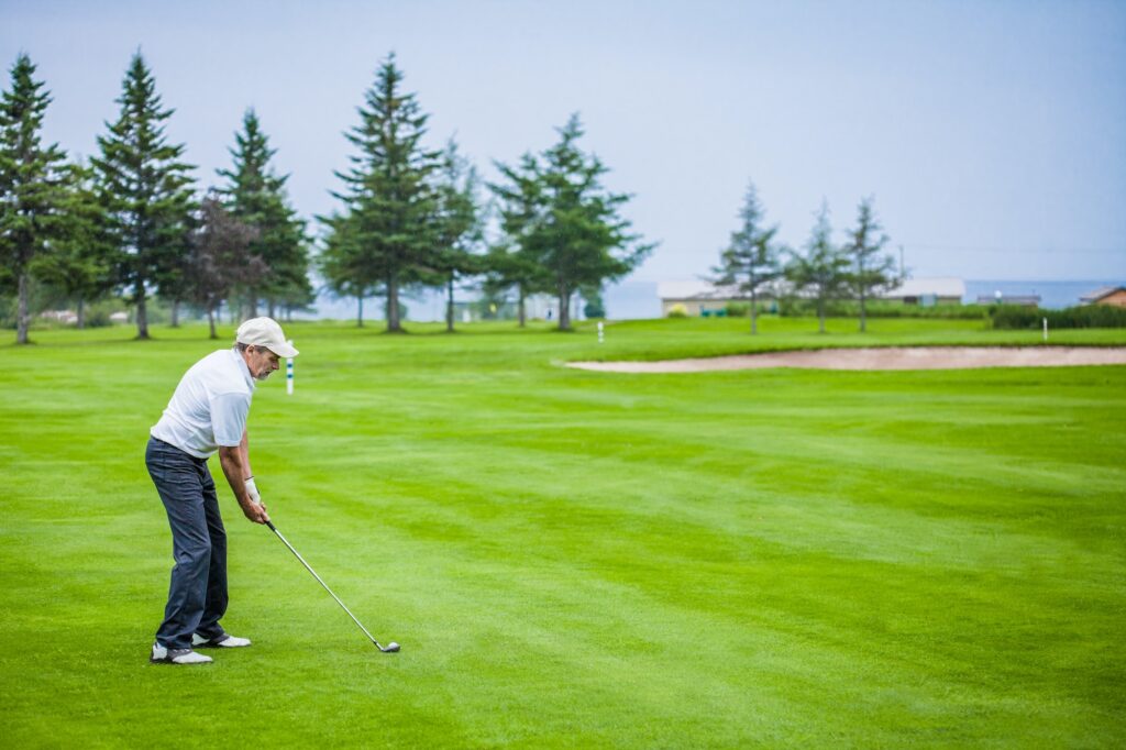 Mature Golfer on a Golf Course